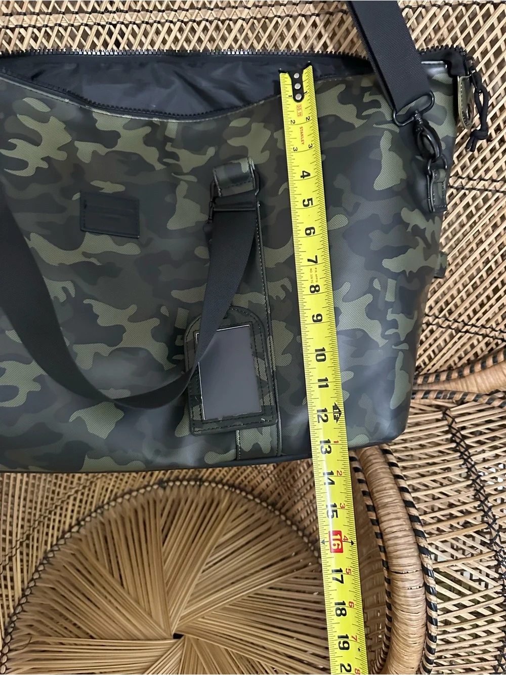 Duchamp Olive Green Camo Duffel Bag